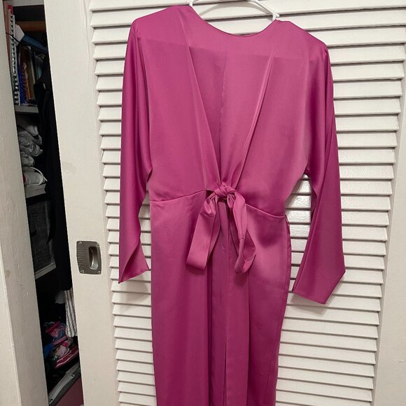 RARE ASOS DESIGN BARBIE BEAUTIFUL PINK MAXI DRESS - Picture 2 of 4